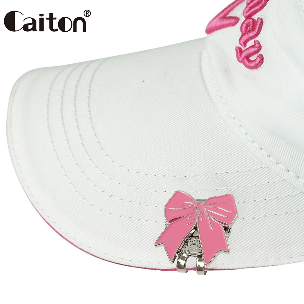 Golf Exercise Equipment - Caiton Pink Ribbon Golf Hat Clip