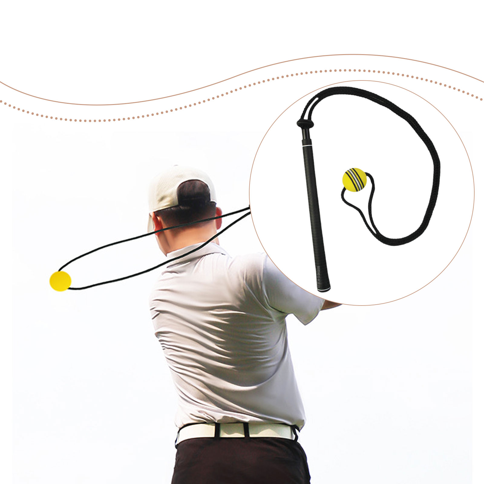 Golf Swing Trainer Elastic Rop - đánh giá và giá Golf Equipment For Beginners