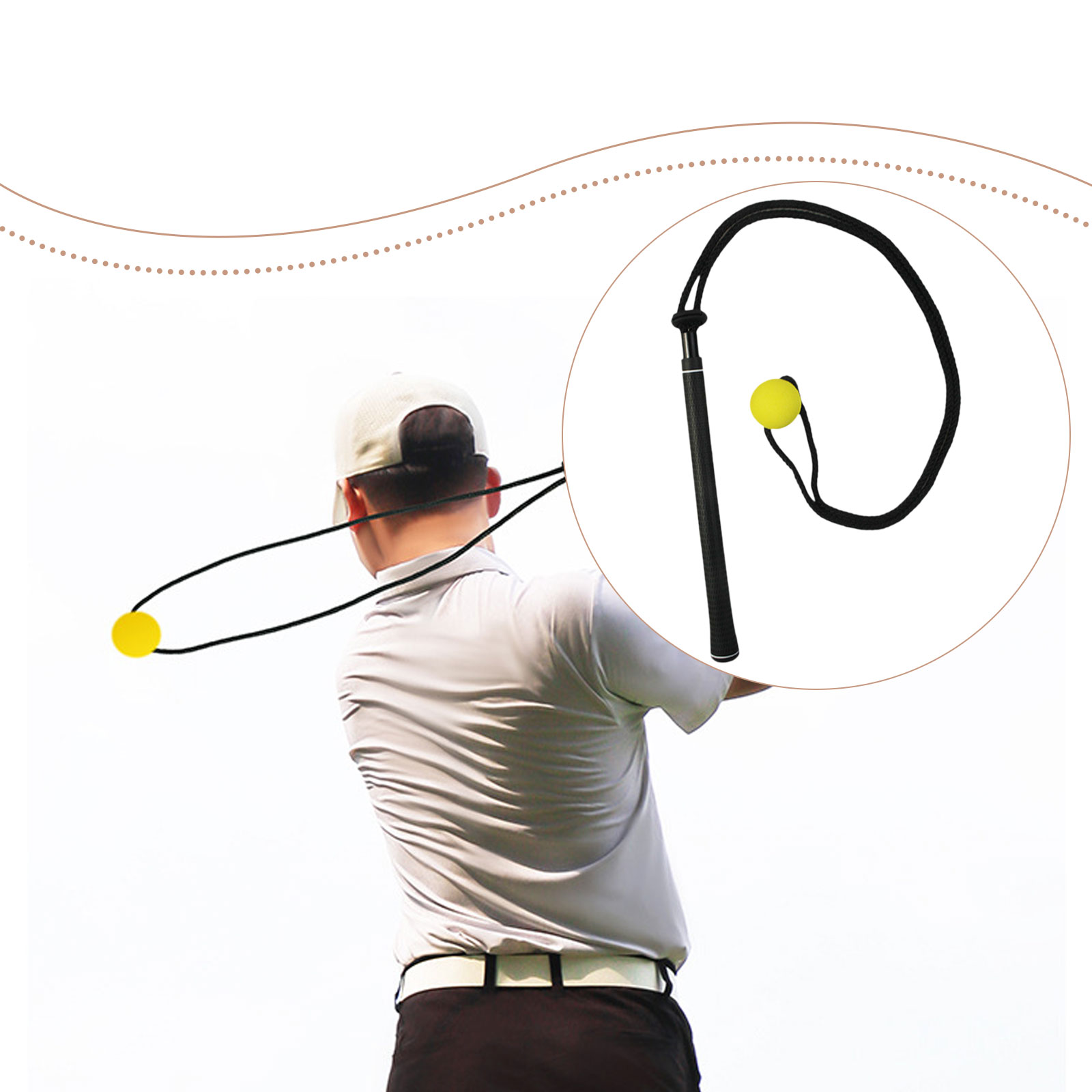 Golf Swing Trainer Elastic Rop - đánh giá và giá Golf Equipment For Beginners