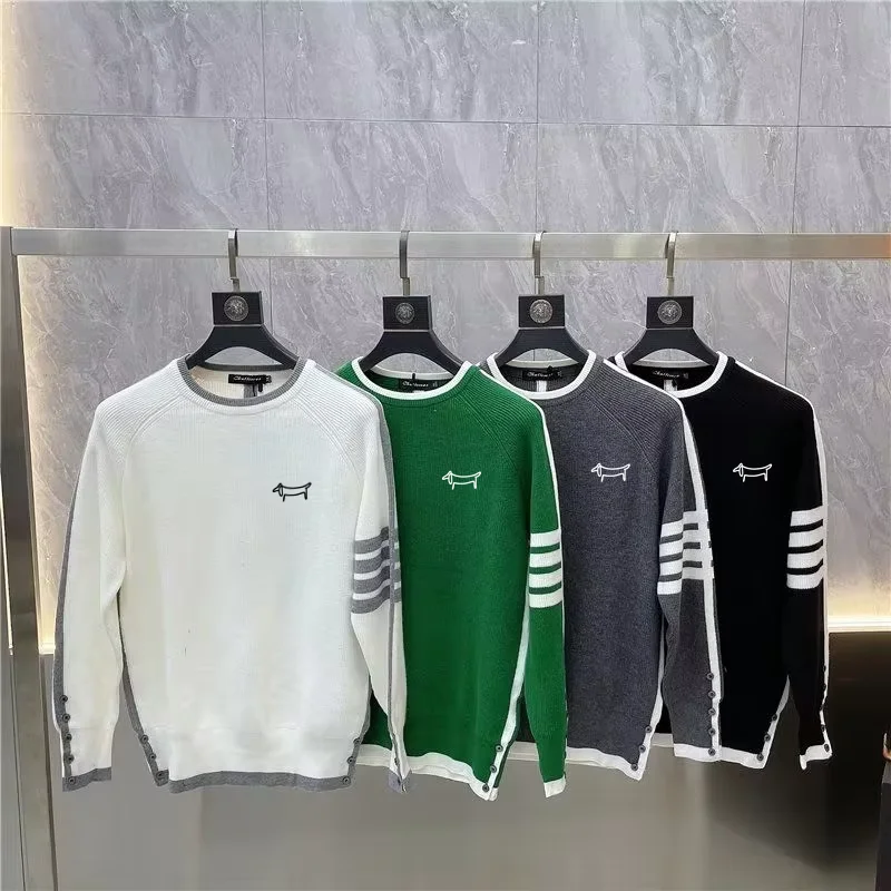 Korean Men's Golf Knit Sweater - đánh giá và giá Golf Equipment Korea