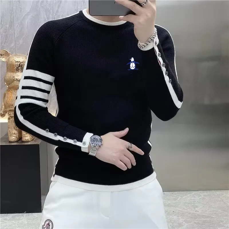 Korean Men's Golf Knit Sweater - đánh giá và giá Golf Equipment Korea